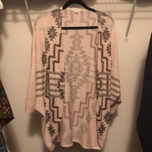 Tribal print cardigan